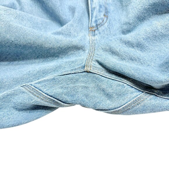 Duluth Trading Co Relaxed Fit Jeans Mens 38x32 Light Blue Cotton Denim Pockets - Picture 10 of 10